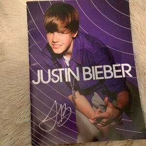 Justin Bieber Signed Concert Book